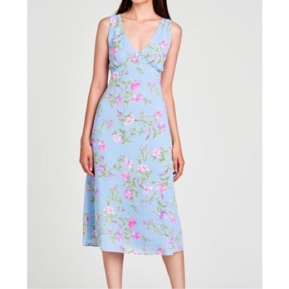 Wayf Dahlia Midi Dress size small